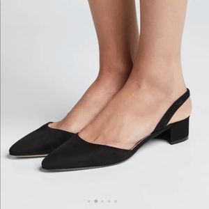 Aspro Black Suede Manolo Blahnik Block Heel Pumps